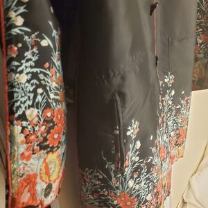 Reversable, Fantasy, Floral Raincoat